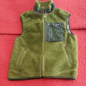 Patagonia mens green retro x sleeveless vest euc